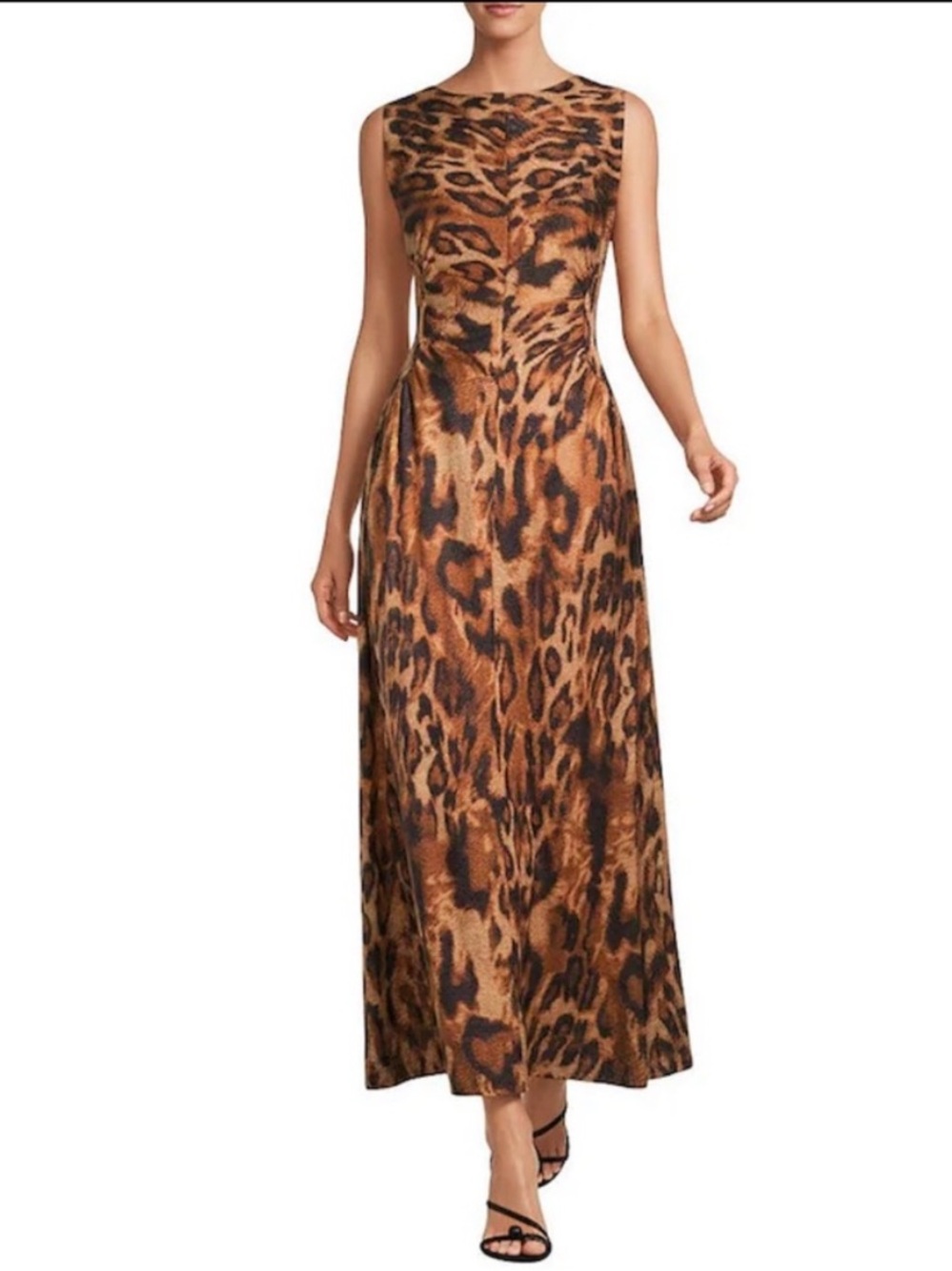 NWT Antonio Melani
Kristen Leopard Print Boat
Neck Sleeveless Blouson Dress - Picture 1 of 3